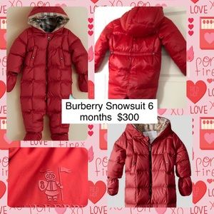 NWOT Infant Burberry snowsuit size 3/6 months